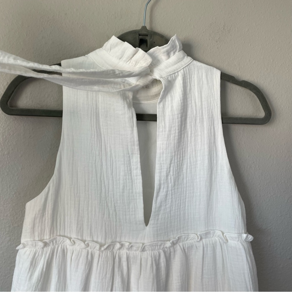 Tuckernuck Pomander Place White Lightweight Gauze Morgan Dress - Picture 10 of 13